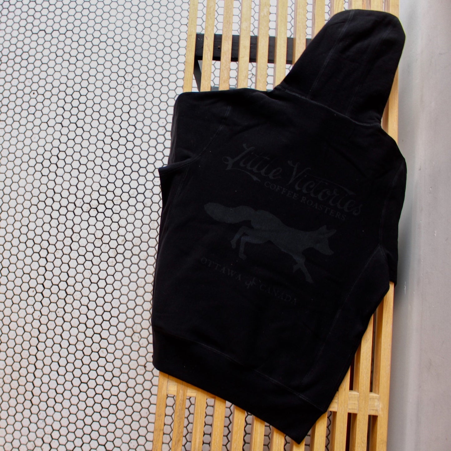 LVC Black on Black Fox Hoodie