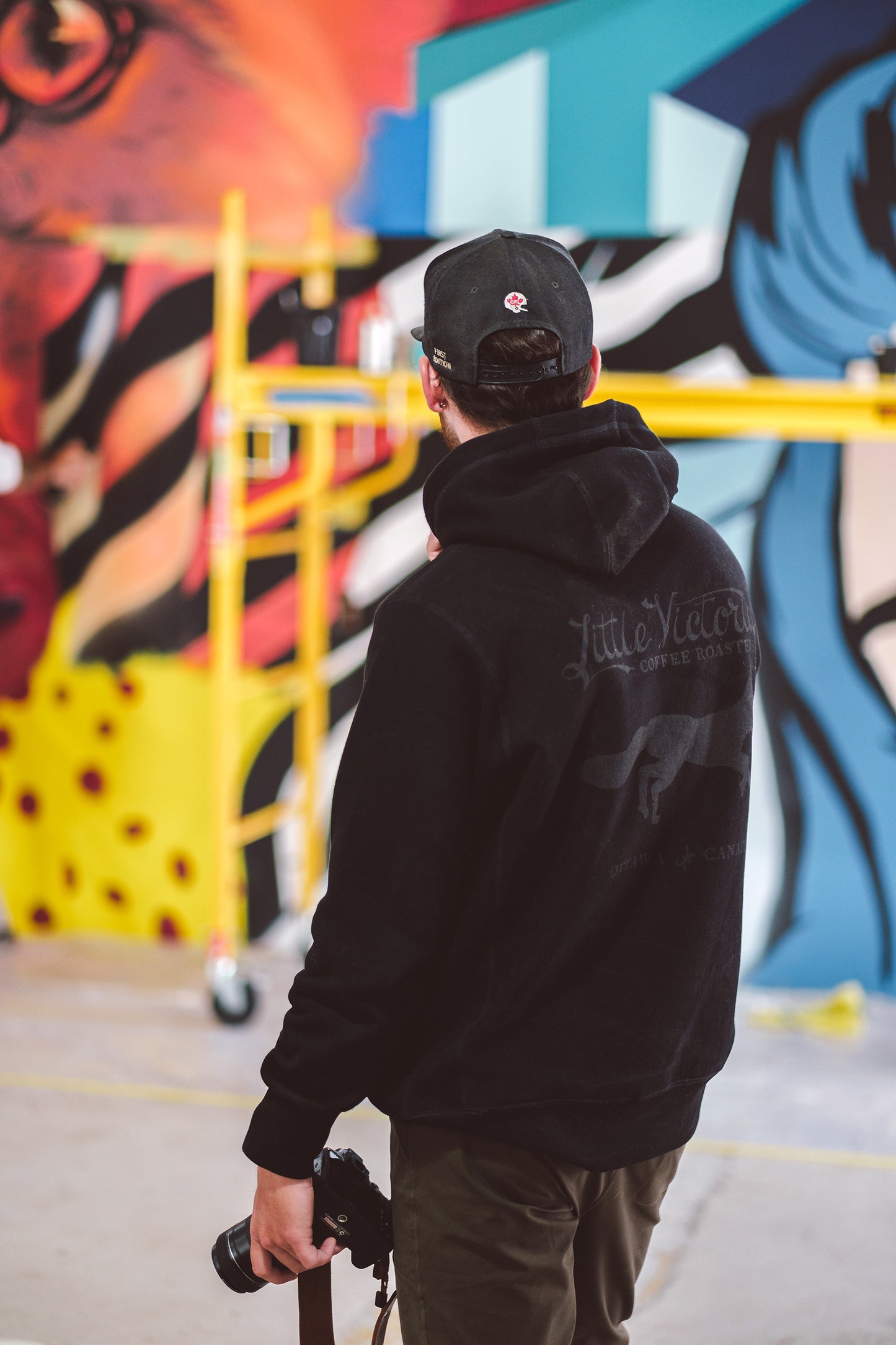 LVC Black on Black Fox Hoodie